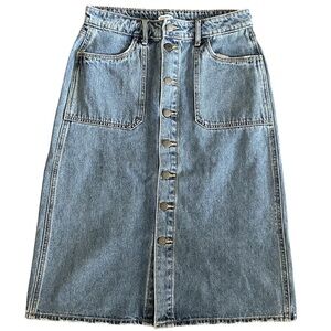 Old Navy Blue Denim Pencil Skirt, Size 4
